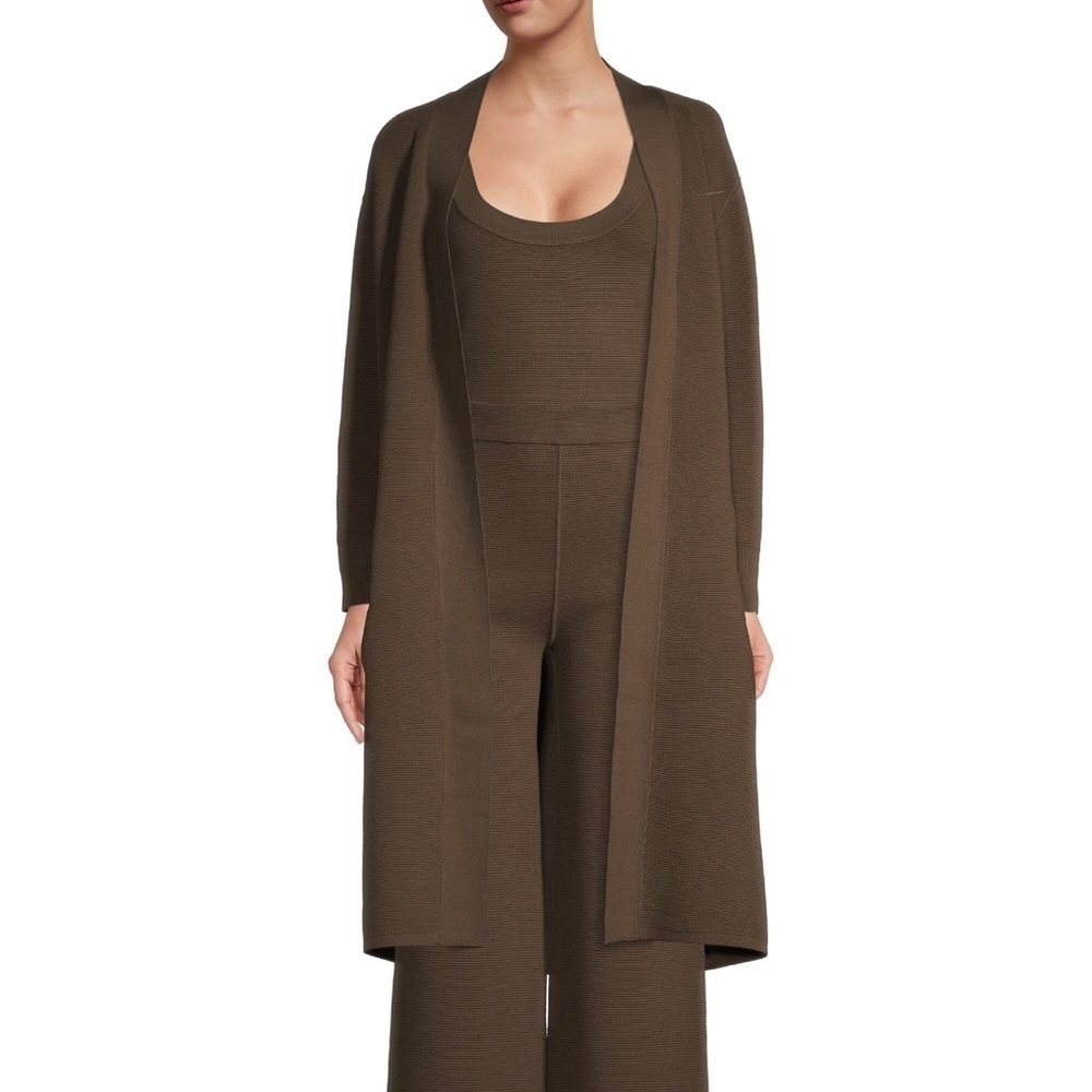 TOCCIN Brooke Knit Tank Top Brown XL - Picture 2 of 8